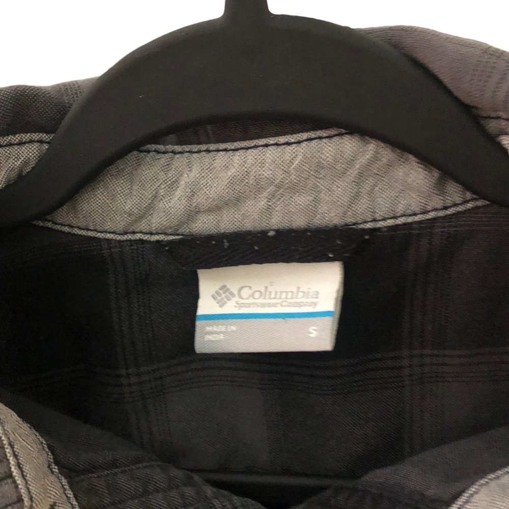 Columbia Men’s Black Grey Plaid Shirt Jacket - Picture 3 of 4
